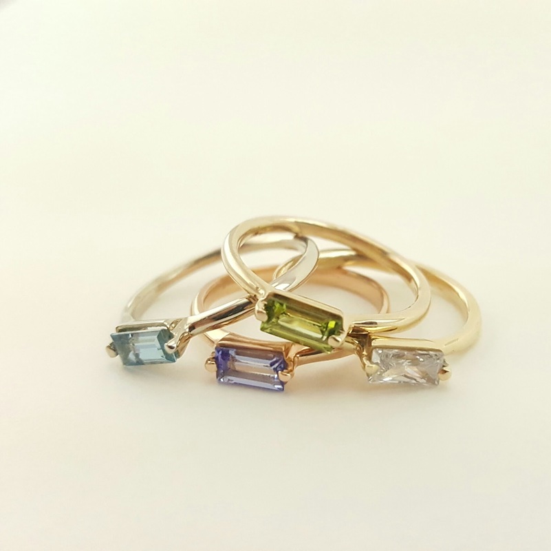 Rachel Brooks Custom Fine Jewelry Stackable Gemstone Fashion Rings