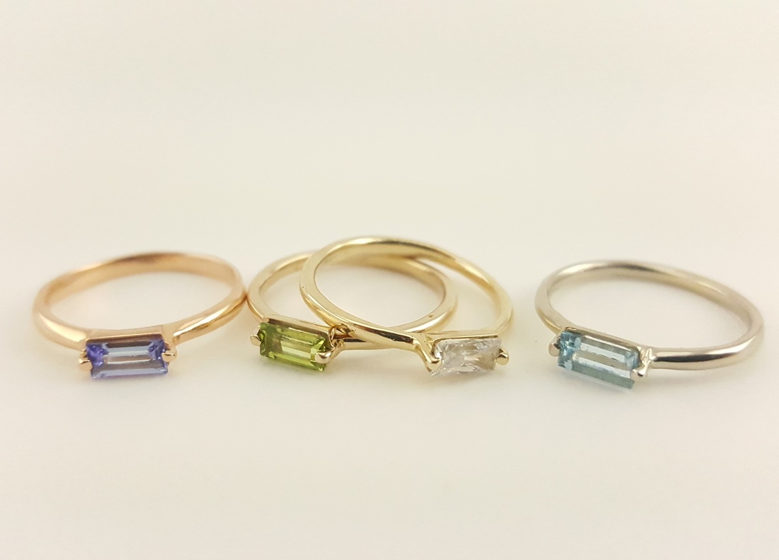 Rachel Brooks Custom Fine Jewelry Stackable Gemstone Fashion Rings